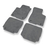 Alfombrillas de Velour adecuadas para Audi A3 I 8L (1996-2003) - alfombras para coche - Premium color gris