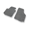 Alfombrillas de Velour adecuadas para SEAT Altea I Monovolumen (2004-2015) - alfombras para coche - Premium color gris