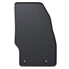Alfombrillas de goma adecuadas para Opel Adam Hatchback (2012-2019) - alfombras para coche - negro - 4 unidades