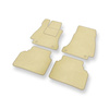 Alfombrillas de Velour adecuadas para Mercedes-Benz Classe E W213 Coupé, Berlina, Familiar (2016-2023) - alfombras para coche - Premium color beige