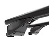 Portaequipajes de techo adecuadas para Mercedes-Benz GLA H247 SUV (2020-....) - baca negra para coche - barras para techo de coche - railing integrado - aluminio