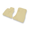 Alfombrillas de Velour adecuadas para BMW 7 V F01/F02 Berlina (2008-2015) - alfombras para coche - Premium color beige