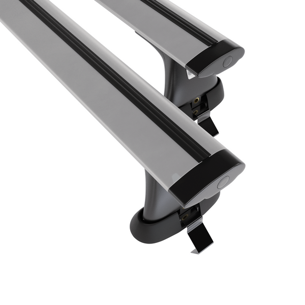 Portaequipajes de techo adecuadas para Ford Focus IV Hatchback (2019-....) - baca plata para coche - barras para techo de coche - sin puntos de montaje - aluminio