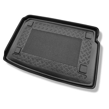 Alfombra para maletero adecuada para Fiat Fiorino III Furgoneta (06.2008-2011) - Protector maletero - Alfombrilla maletero antideslizante - 5 plazas; chapa en las paredes del maletero