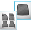 Conjunto de alfombrilla para maletero y alfombrillas para el interior del coche TPE para: Alfa Romeo Stelvio 949 SUV (01.2017-....) - con subwoofer