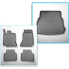 Conjunto de alfombrilla para maletero y alfombrillas para el interior del coche TPE para: Mercedes-Benz Classe C W206 Familiar (06.2021-....) - no adecuado para versión Plug-in híbrida; también versión All-Terrain