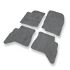 Alfombrillas de Velour adecuadas para Suzuki Grand Vitara I SUV (1997-2005) - alfombras para coche - Premium color gris