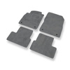 Alfombrillas de Velour adecuadas para Opel Astra J Hatchback, Berlina, Sports Tourer (2009-2019) - alfombras para coche - Premium color gris