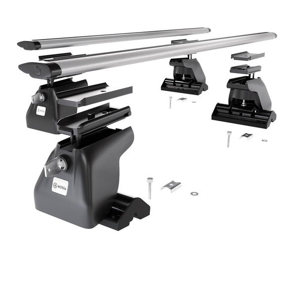 Portaequipajes de techo adecuadas para Peugeot 807 Monovolumen (2002-2010) - baca plata para coche - barras para techo de coche - perfil en T - aluminio