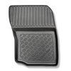 Alfombrillas de TPE adecuadas para Mitsubishi Outlander III SUV (09.2012-10.2021) - no adecuado para versión híbrida; sin la tercera fila - alfombras para coche