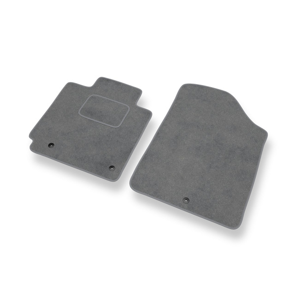 Alfombrillas de Velour adecuadas para Hyundai Elantra V Berlina (2011-2015) - alfombras para coche - Premium color gris