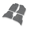 Alfombrillas de Velour adecuadas para Toyota 4Runner IV SUV (2003-2023) - alfombras para coche - Premium color gris
