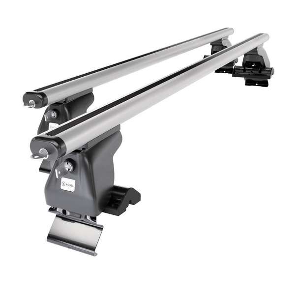 Portaequipajes de techo adecuadas para Nissan Almera mk II Berlina (2000-2006) - baca plata para coche - barras para techo de coche - sin puntos de montaje - aluminio