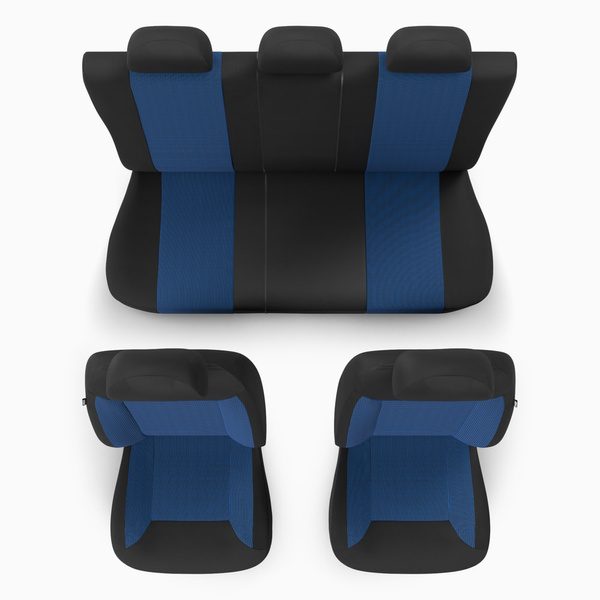 Fundas universales para asientos de coche para Audi A3 8L, 8P, 8V, 8Y (1996-....) - RYL-BL