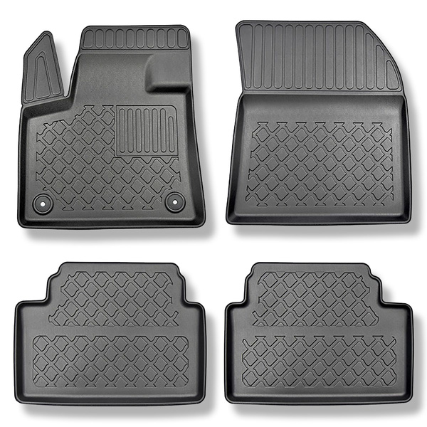 Alfombrillas de TPE adecuadas para Citroen C5 Aircross SUV (02.2019-....) - no adecuado para versión Plug-in híbrida - alfombras para coche