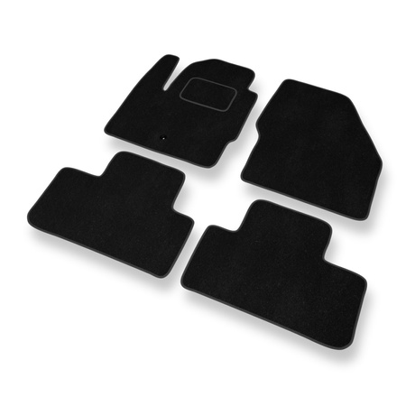 Alfombrillas de Velour adecuadas para Land Rover Freelander II (2006-2014) - alfombras para coche - Premium color negro