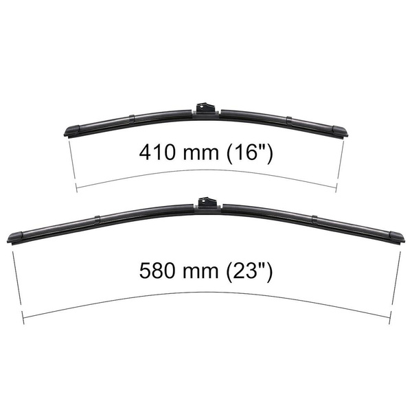 Escobillas limpiaparabrisas para la luna delantera para Alfa Romeo Spider Cabrio (03.2006-2010) - escobillas plana