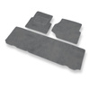 Alfombrillas de Velour adecuadas para Land Rover Defender II SUV (1990-2007) - alfombras para coche - Premium color gris