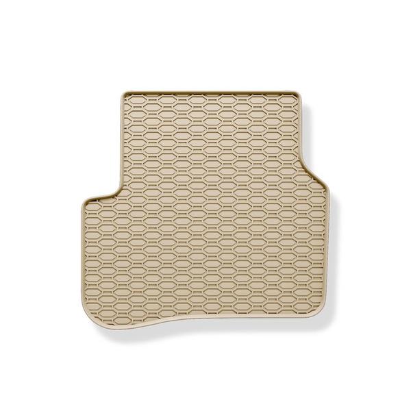 Alfombrillas de goma adecuadas para Volkswagen Passat B7 Berlina, Variant (2010-2014) - alfombras para coche - beige - 4 unidades