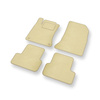 Alfombrillas de Velour adecuadas para Mercedes-Benz CLA I C117 Coupé, Shooting Brake (2013-2019) - alfombras para coche - Premium color beige