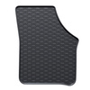 Alfombrillas de goma adecuadas para Volkswagen e-up! Hatchback (2019-2023) - alfombras para coche - negro - 4 unidades