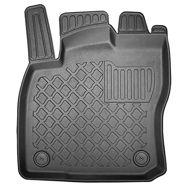 Conjunto de alfombrilla para maletero y alfombrillas para el interior del coche TPE para: Volkswagen Tiguan II SUV (05.2016-10.2023) - parte superior del maletero (entrada de carga plana); base móvil en la posición más alta; no adecuado para versión ehíbr