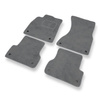 Alfombrillas de Velour adecuadas para Audi A6 IV C7 Avant, Sedan (2011-2018) - alfombras para coche - Premium color gris