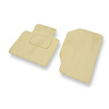 Alfombrillas de Velour adecuadas para Honda S2000 Roadster (1999-2009) - alfombras para coche - Premium color beige
