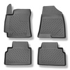 Alfombrillas de TPE adecuadas para Hyundai Kona II SUV (04.2023-....) - no para la versión eléctrica; también con tracción híbrida - alfombras para coche