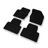 Alfombrillas de Velour adecuadas para Volvo XC90 Q5 SUV (2002-2014) - alfombras para coche - Premium color negro