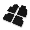 Alfombrillas de fieltro adecuadas para Lancia Ypsilon IV Hatchback (2011-2024) - alfombras para coche - color negro