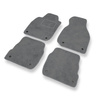 Alfombrillas de Velour adecuadas para Audi A6 II C5 Avant, Sedan (1997-2004) - alfombras para coche - Premium color gris