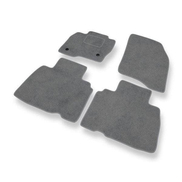 Alfombrillas de Velour adecuadas para Ford Edge SUV (2016-2020) - alfombras para coche - Premium color gris