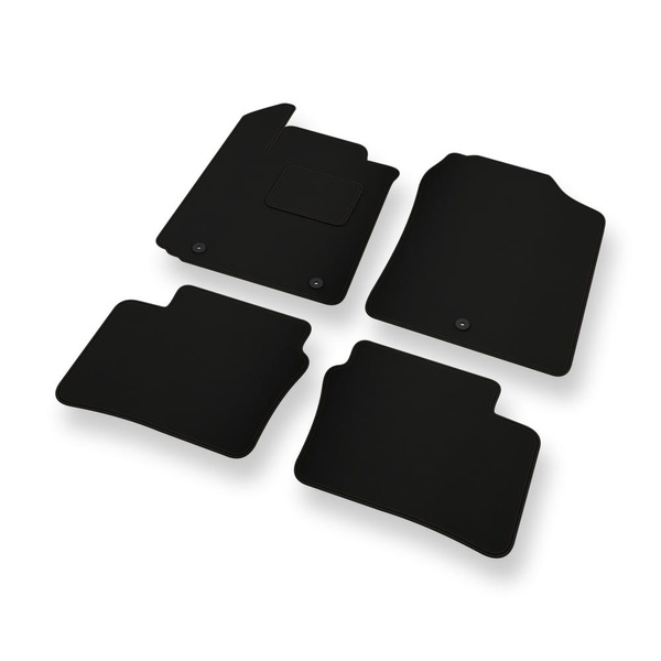 Alfombrillas de fieltro adecuadas para Kia Picanto III Hatchback (2017-....) - alfombras para coche - color negro