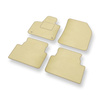 Alfombrillas de Velour adecuadas para Citroen C5 Aircross SUV (2017-....) - alfombras para coche - Premium color beige