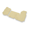 Alfombrillas de Velour adecuadas para Opel Movano I Furgoneta (1999-2003) 1+1 - alfombras para coche - Premium color beige