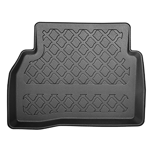 Conjunto de alfombrilla para maletero y alfombrillas para el interior del coche TPE para: Mercedes-Benz Classe C W205 Berlina (03.2014-11.2020) - asientos traseros reclinables (abatibles); compartimento derecho desmontable en modelos con red lateral