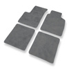 Alfombrillas de Velour adecuadas para Fiat Panda II Hatchback, Furgoneta (2003-2012) - alfombras para coche - Premium color gris