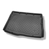 Alfombra para maletero adecuada para Volkswagen Golf VI 5K Hatchback (09.2008-09.2012) - Protector maletero - Alfombrilla maletero antideslizante - con rueda de repuesto completa y/o tracción de 4 ruedas (4 Motion)