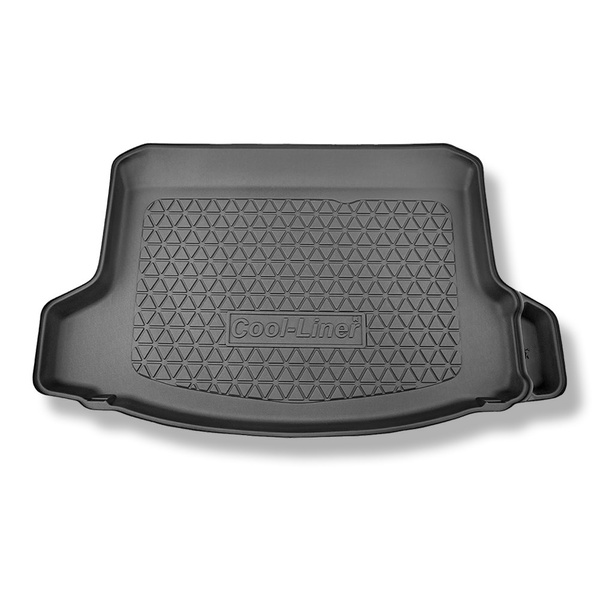 Alfombra para maletero adecuada para Honda Civic XI Hybrid e:HEV Hatchback (10.2022-....) - Protector maletero - Alfombrilla maletero antideslizante - con / sin subwoofer; posibilidad de cortar el hueco derecho