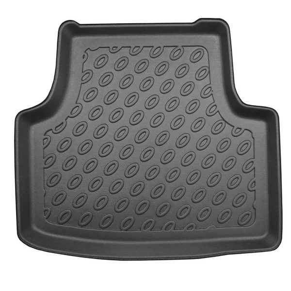 Conjunto de alfombrilla para maletero y alfombrillas para el interior del coche TPE para: Skoda Octavia III 5E Crossover (05.2013-05.2020) - maletero superior (borde de carga del maletero igualado); con cavidades derecha e izquierda (extraíbles)
