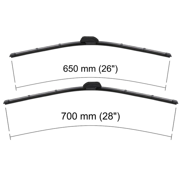 Escobillas limpiaparabrisas para la luna delantera para Peugeot 307 Break, Hatchback, Cabrio, Berlina, SW (08.2000-05.2005) - escobillas plana