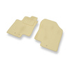 Alfombrillas de Velour adecuadas para Hyundai ix20 Monovolumen (2010-2015) - alfombras para coche - Premium color beige