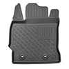 Conjunto de alfombrilla para maletero y alfombrillas para el interior del coche TPE para: Toyota Auris II Touring Sports (07.2013-12.2018) - maletero superior; para vehículos con doble suelo de maletero; también para híbridos