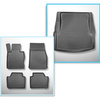 Conjunto de alfombrilla para maletero y alfombrillas para el interior del coche TPE PREMIUM para: BMW 3 F30 Berlina (01.2012-02.2019) - X-drive