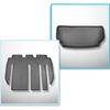 Conjunto de alfombrilla para maletero y alfombrillas para el interior del coche TPE para: Tesla Model X SUV (01.2021-....)