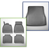 Conjunto de alfombrilla para maletero y alfombrillas para el interior del coche TPE para: Mercedes-Benz EQS V297 Berlina (09.2021-....)
