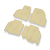 Alfombrillas de Velour adecuadas para Mercedes-Benz Citan Furgoneta (2012-2021) - alfombras para coche - Premium color beige