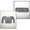 Conjunto de alfombrilla para maletero y alfombrillas para el interior del coche TPE para: Tesla Model X SUV (01.2021-....) - 6 posti; segunda fila; tras la tercera fila de asientos
