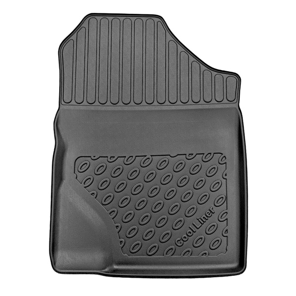 Conjunto de alfombrilla para maletero y alfombrillas para el interior del coche TPE PREMIUM para: Toyota Yaris III Hatchback (09.2011-08.2020) - parte superior del maletero; con tracción híbrida